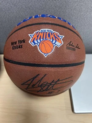 John Starks Autographed Basketball Black Ink PSA Authentic COA In Descrption - Image 1 of 2