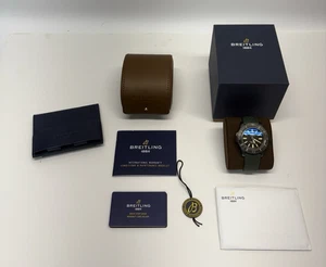 Breitling Superocean Automatic 48mm Titanium Green Dial Mens Watch V17369241L1S2 - Picture 1 of 10