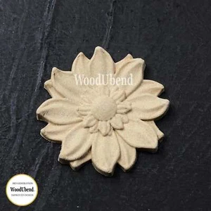 WoodUbend 5cm Gerbera #0354 Furniture Applique/Moulding/Onlay Bendable - Picture 1 of 1