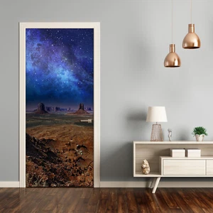 Home Mural Door Self Adhesive Removable Sticker Decal Landscapes Starry sky - Picture 1 of 6