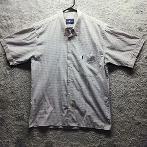 Ralph Lauren Hemd Herren Large Vintage Kurzarm Button Down Hemd Made In USA - Bild 1 von 12