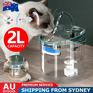 LED USB Automatic Electric Pet Water Fountain Dog/Cat Drinking Dispenser/Filter - Picture 1 of 13