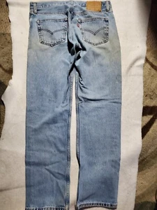 Pre Millennial 20th Century Levi's 501 Dec 1999 Fadded Worn Jeans Men's 32x32 - Picture 1 of 12