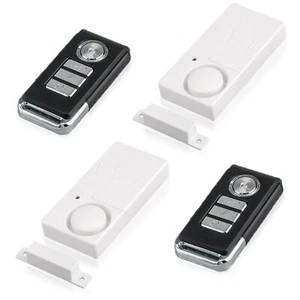 2 Sistema de Alarma Inalámbrico Control Remoto Kit de Protección de Campana de Pánico Puerta de Vidrio Madera - Imagen 1 de 12