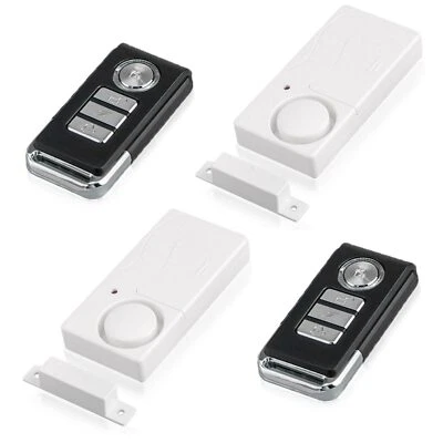 Wireless Door Burglar Security Alarm Magnetic Sensor with Remote Control 2 Set  - Image 1 of 4