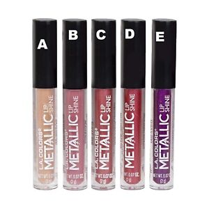 L.A. Colors Metallic Lip Gloss Shine Lip 5 Shades You Choose Buy 2 Get 1 Free