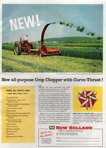 New Holland 1960 30 Crop Chopper Implemento de Tractor Anuncio en Color Original - Imagen 1 de 1