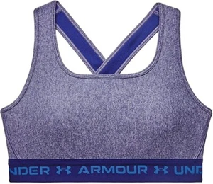 Reggiseno donna Under Armour Crossback Mid Heather taglia extra small XS NUOVO CON ETICHETTE - Foto 1 di 3