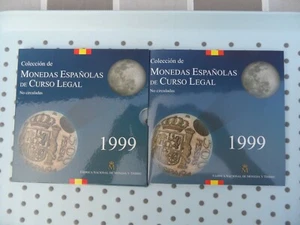 OVP Kursmünzensatz Spanien Pesetas 1999 KMS Stempelglanz - Bild 1 von 4