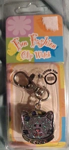 Lustige Mode Clip Uhr funkelnde Katze Clip auf Schlüsselanhänger brandneu im Paket  - Bild 1 von 5
