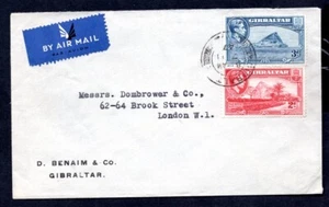 Gibraltar - 1947 KGVI Luftpostbrief nach London - Bild 1 von 2