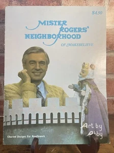 VTG Rare Mister Rogers Neighborhood Cross Stitch Booklet Art By Abby Mr. Rogers - Picture 1 of 5
