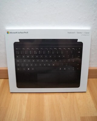 Microsoft Surface Pro X Premium Tastatur - QJW-00005 - Schwarz - NEU & OVP - Bild 1 von 2