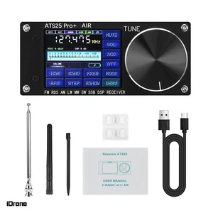 ATS25 Pro+ FM SW SSB MW LW AIR SDR Ricevitore Banda Aviazione Supporto Bluetooth Wifi - Foto 1 di 8