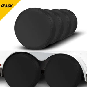 28'' Waterproof Tire Covers Of Set 4 Wheel&Tyre RV Camper Trailer Sun Protector - Picture 1 of 12