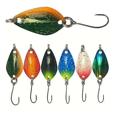 MINI Forellen Spoon 6er-Set | kleiner Köder für Forelle & Barsch | Forellenköder - Bild 1 von 4