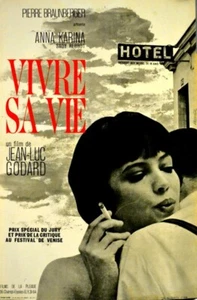 Anna Karina VIVRE SA VIE MI VIDA PARA VIVIR Jean-Luc Godard 1962 PÓSTER FRANCÉS 16x24 - Imagen 1 de 1