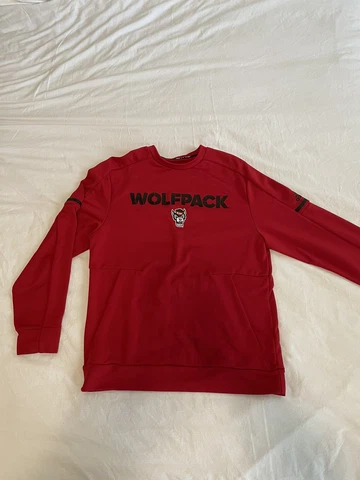 NC State Football Player-Issued Adidas Climawarm Pullover (Medium) Cover