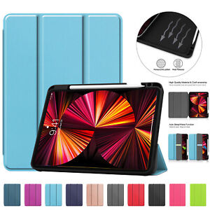 Smart Leather Case For iPad 10.2 8 7 6th Gen mini 54 3 Air Pro12.9 11 Pen Holder
