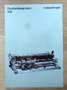 robotron-Verkaufsprospekt von 1985 für die Druckerbaugruppe 256, DIN-A4/2 Seiten - Photo 1/1