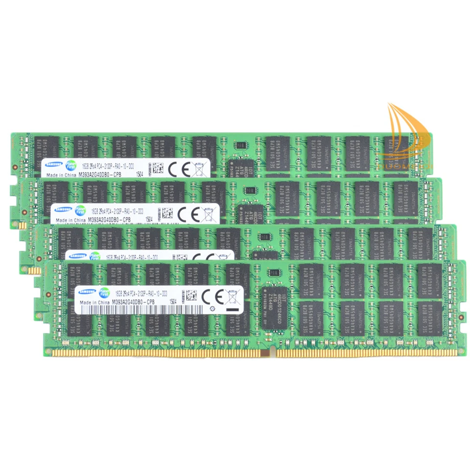 Samsung 4x16GB 2RX4 PC4-2133P DDR4 2133Mhz PC4-17000 ECC REG Server Memory RAM"- - Image 1 of 4