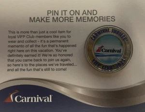 Carnival Jubilee VIFP Club 2025 Platinum Pin NEW in package - Picture 1 of 3
