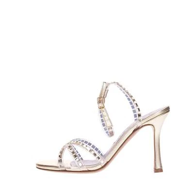 Albano Sandalo Pelle Donna Platino 5067 - Imagen 1 de 4