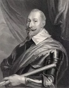 GUSTAVUS ADOLPHUS 1835 incisione Van Dyck pinx bianco possel sc - Foto 1 di 4