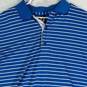 Footjoy FJ Herren Hemd 2XL Blau Golf Polo Performance Stretch Freizeit Gestreift - Bild 1 von 8