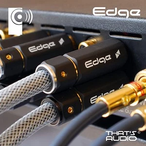 EDGE 0.5m Phono (RCA) GREY Interconnect Cables (1x Pair Male to Male) THATS AUDI - Picture 1 of 12