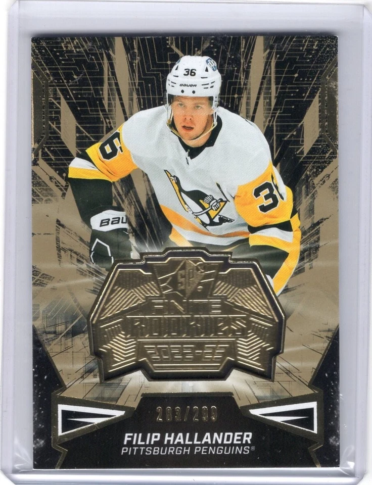 Filip Hallander 2022-23 UD SPX Rookie Finite Gold RC 283/299 - Image 1 of 1