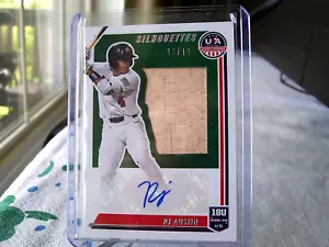 2022 RJ Austin Panini Stars & Stripes Rookie Silhouette Auto Bat 10/49 - Picture 1 of 5