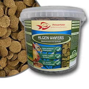 Algen Wafers 5 Liter Eimer 2,5 kg Futter Welsfutter Welse Schmerlen Spirulina 5l - Bild 1 von 1