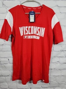 NCAA Wisconsin Badgers Short Sleeve T-Shirt Fanatics Brand Women's Medium - NEW - Picture 1 of 8