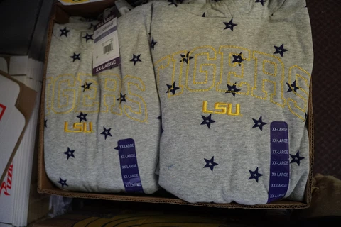 Wholeale Lot of 119 Liv Casual NCAA LSU Tigers Ladies' Hoodies, Tops, and Pants Cover