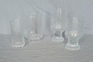 Assorted Ultima Thule Glasses by Iittala - Your Choice! (Line & Bead Design)