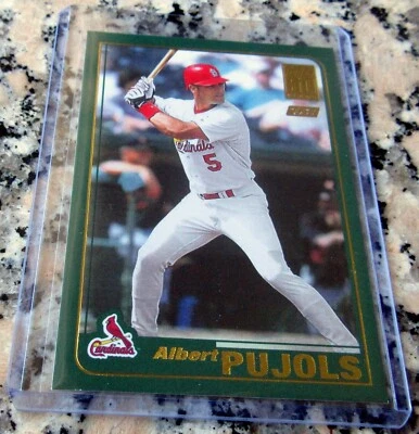 Tarjeta de novato ALBERT PUJOLS 2016 reimpresión 2001 Topps RC 2 WS Champs Cardinals Salón de la fama Foto 1 de 2