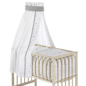 Schardt Himmelset für Wiege Wiegenset Sternchen grau TOP - Bild 1 von 1