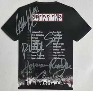 60 Jahre Scorpions - Sonderblock mit 4 Briefmarken - 4 x handsigniert RARITÄT - Bild 1 von 2