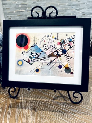 Kandinsky Print of Composition VIII Framed New 10x8 - Image 1 of 3