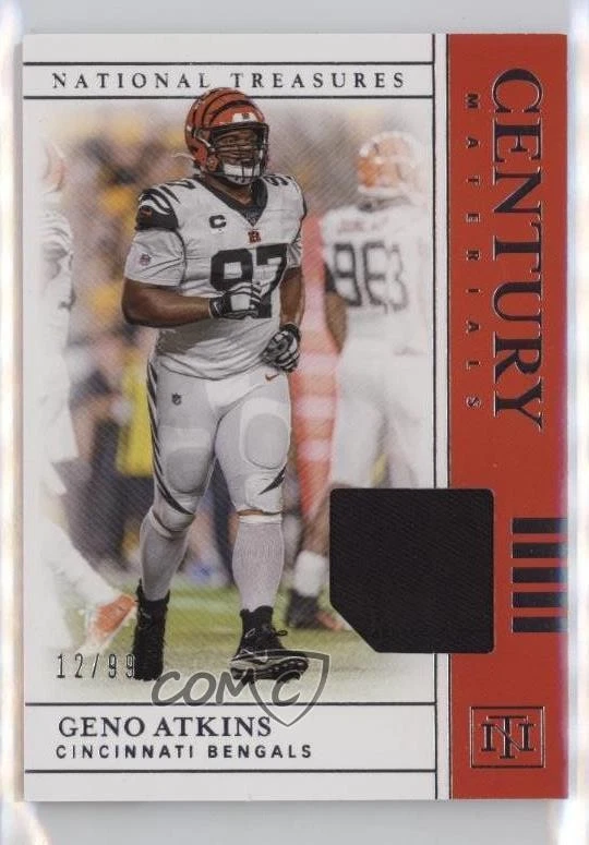 2019 Panini National Treasures Century Materials /99 Geno Atkins #CM-31 - Image 1 of 2