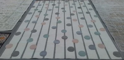 IVORY / MULTI 8'-0" x 10'-0" Back Stain Rug, Reduced Price 1172775422 SFK909A-8 - Image 1 of 4