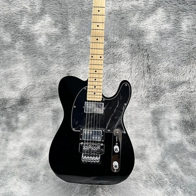 Ship US Ultra Luxe Series TL Glossy Black Electric Guitar Floyd Rose Tremolo - Image 1 of 4