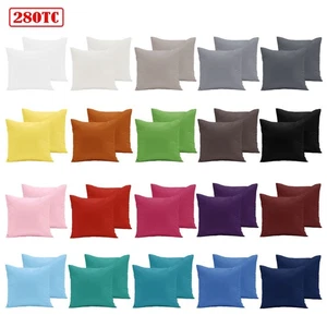 Pair of 280TC Polyester Cotton European Pillowcases 64 x 64 cm - Bild 1 von 22