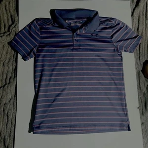 BOYS Size LG Under Armour Striped Collared Dress Shirt GREAT CONDITION!!! - Picture 1 of 4