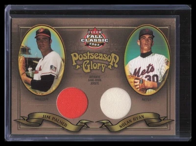 2003 Fleer Fall Classic #PG-JP/NR Palmer / Ryan Postseason Glory Swatch #/100 - Image 1 of 2