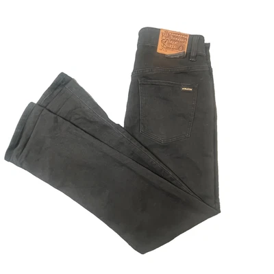 Volcom Solver Modern Straight Mens Jeans Size 30 W30 L32 Reg Black Soft Denim - Image 1 of 4