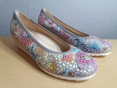 Zapatos sin cordones Gabor Epworth para mujer de tacón bajo de cuña talla 5,5 G multicolores Foto 1 de 4