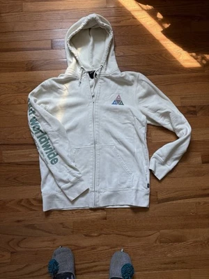 Sudadera con Capucha HUF Cremallera Talla Grande Blanco Foto 1 de 4