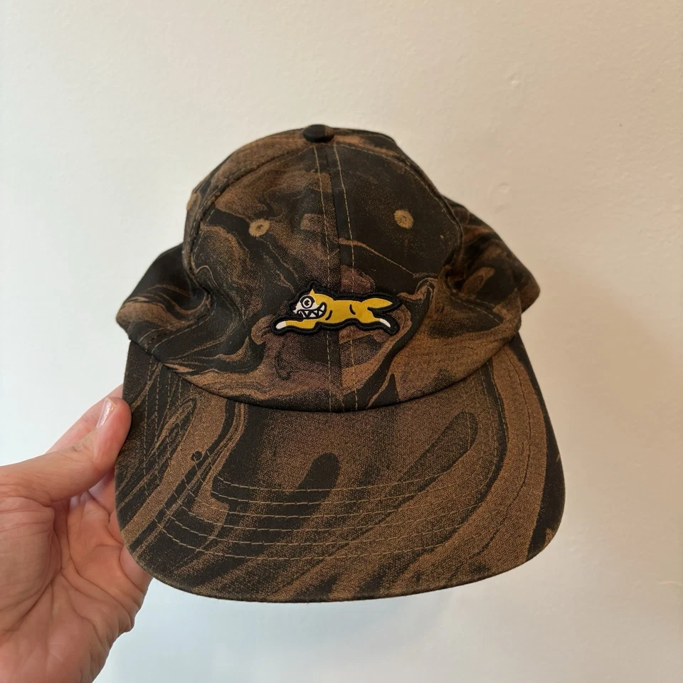 Ice Cream BBC Strap Back Brown Hat Billionaire Boys Club Yellow Dog Almond Cap - Image 1 of 4